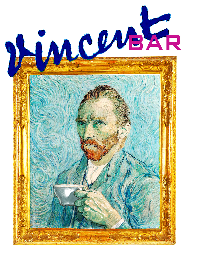 Van Gogh drinks Italian coffee
