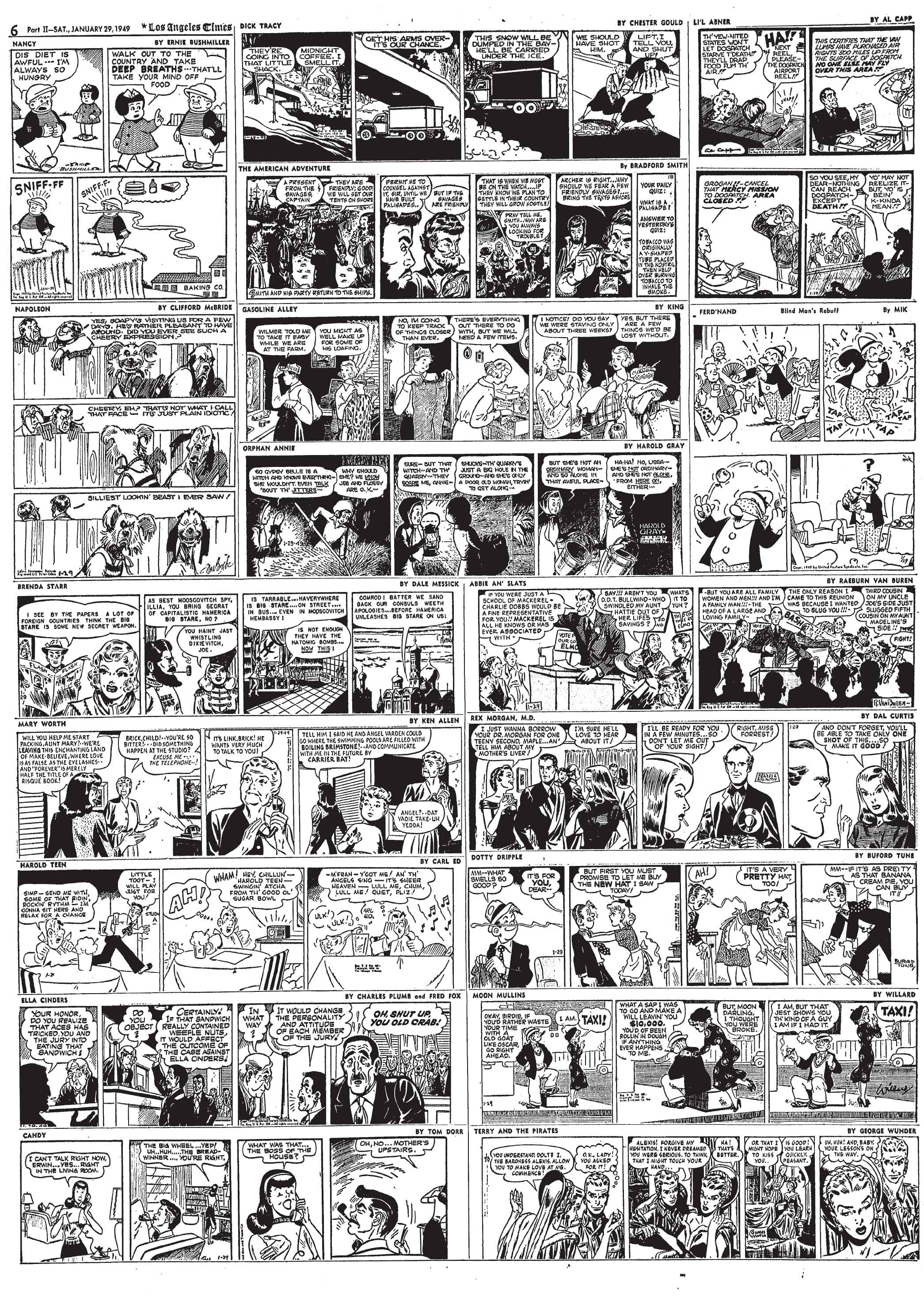 1949 January 29 Comics Section