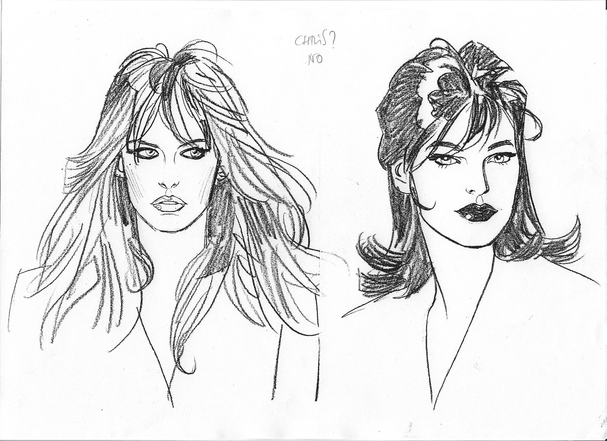 Sergio Zaniboni sketches, studies and unpublished art