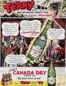 Terry and the Pirates Canada Dry Magazine Ad