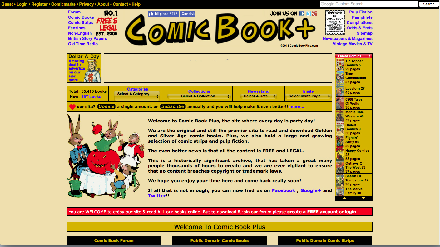 Comic Book+ a great web site