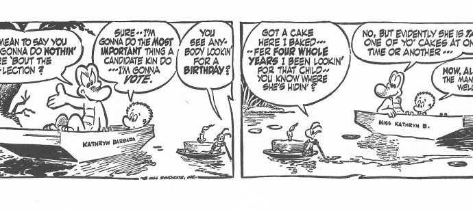 Walt Kelly, the saddest Pogo comic strips