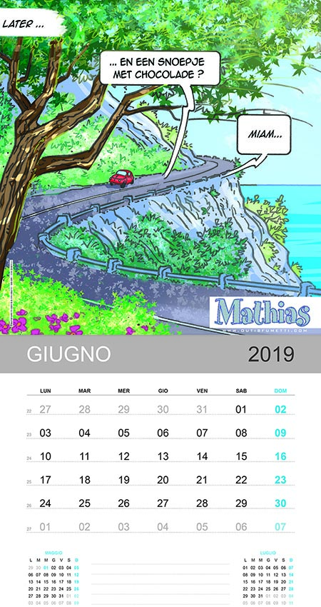 Anna e Mathias calendario Giugno 2019