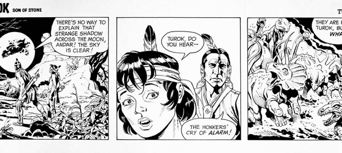 The mysterious comic strips of Turok son of the stone