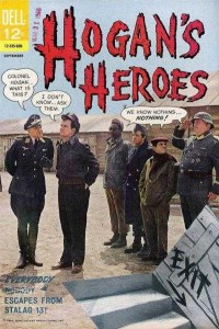 Col. Hogan reads Hogans Heroes comic book