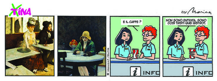 xtina comic strip bistrot