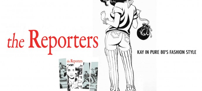 the Reporters comic book series in pure 80s fashion style