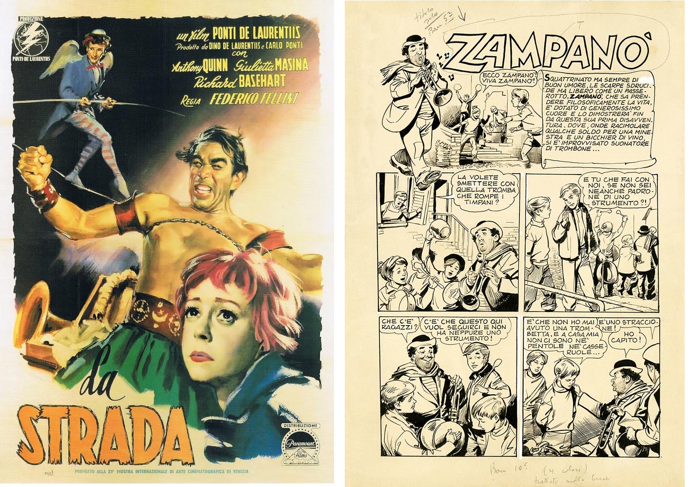 Outis Fumetti From Fellini's Zampanò to Quinto's Zampanò - Outis Fumetti