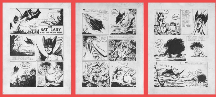 Bat lady Comics pages
