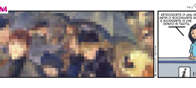 Xtina comic strip pixel effect