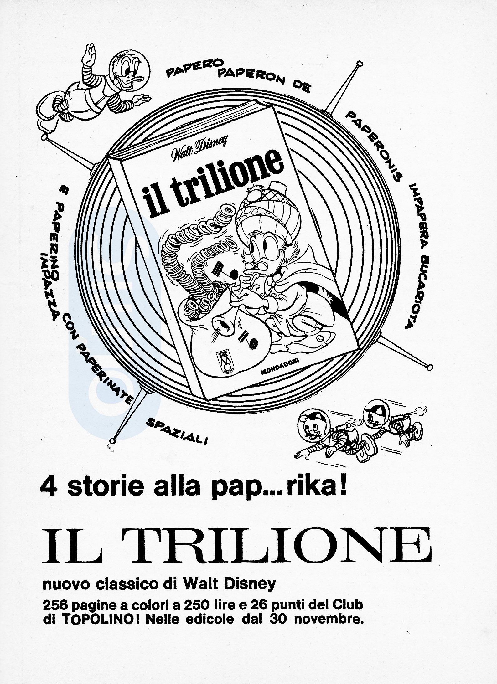 Pubblicità Vintage 1965: Walt Disney – il Trilione