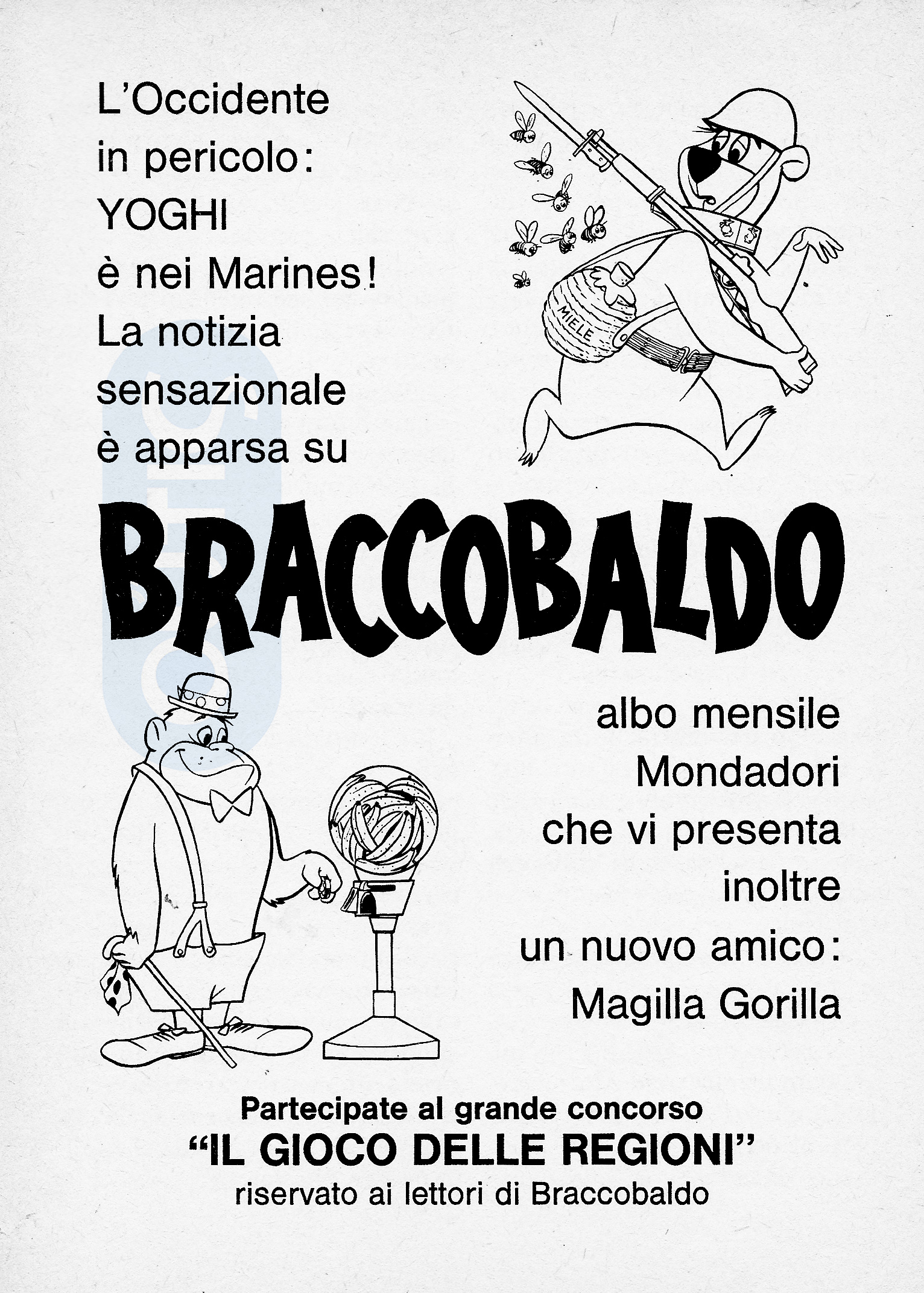 Pubblicità Vintage 1966: Braccobaldo